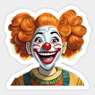 Happy Clown Sticker